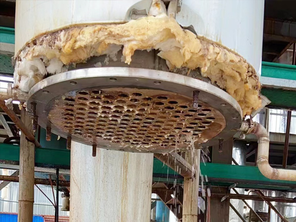 化工廠廢水蒸發器管道堵死疏通